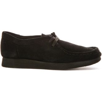 Clarks Wallabee O - unisex - Clarks - Laced Shoes - Black - 3 1/2 UK - Shoes