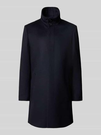 Tiger Of Sweden Wollmantel mit Kaschmir-Anteil und Stehkragen Modell Aleric in Marine, Gr&ouml;&szlig;e 48