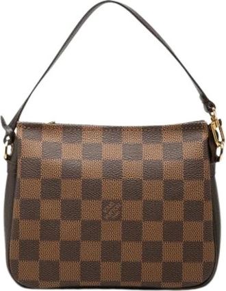 Louis Vuitton Pre-owned Trousse Pochette - Dames - Vintage Handtas - Bruin - ONE Size - Leer - Vintage