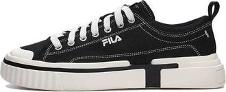 Fila (WMNS) FILA Canvas Low Skate Shoes Black White F12M322305FBK