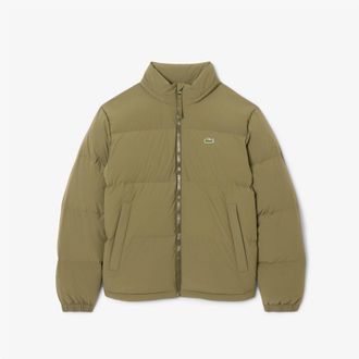 Lacoste Mens Puf Jacket in Olive - Green - Size X-Large