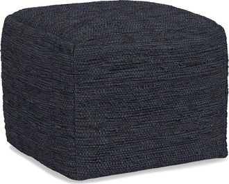 Simpli Home Fredrik Boho Square Pouf