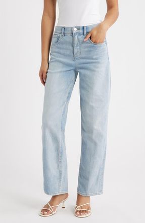 Spanx SPANXshape Authentic 360 High Waist 90s Straight Leg Jeans in Vintage Coastline at Nordstrom, Size X-Large