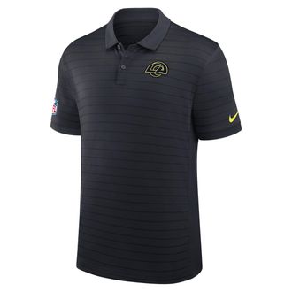 Nike Los Angeles Rams Rivalries Collection Sideline Victory Striped Nike Mens Dri-FIT NFL Polo in Blue | 03BG07VL9X-5U0