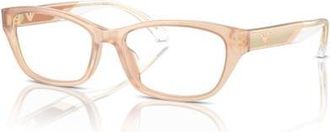 Emporio Armani 52mm Cat Eye optical glasses in Beige at Nordstrom
