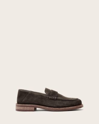 AllSaints Leather Bloom Soft Suede Loafers, Size: UK 10/US 11/EU 44