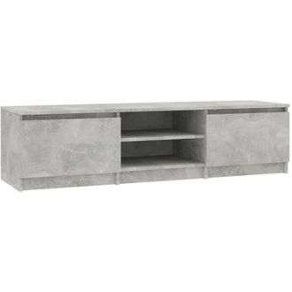 vidaXL TV Cabinet Concrete Grey 140x40x35.5 cm Engineered Wood vidaXL