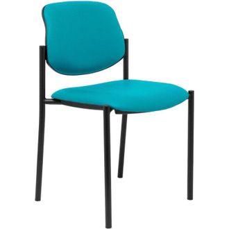 Piqueras y Crespo Silla Fija Styl Similpiel Verde Chasis Negro