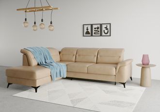 Sit&more Ecksofa &raquo;Sinatra L-Form&laquo; mit Ottomane, optional mit Kopfteilverstellung und Armteilfunktion