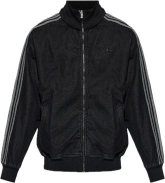 adidas Adicolor Denim Firebird Track Top - Heren - Trainingsjackets - Zwart - L - Denim - Fitness