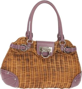 Ferragamo Pre-owned Handbags, female, Multicolor, Size: ONE SIZE Pre-owned Hand Bag