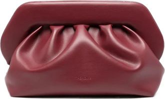 Themoir&egrave; Bios Medium Tawny Port Gathered Vegan Fabric Shoulder Bag