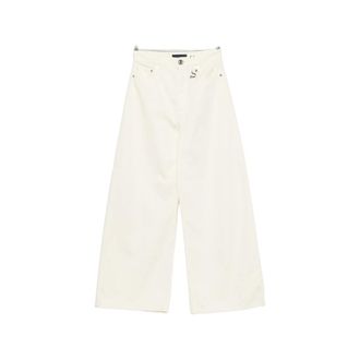 Sportmax Logo-patch Wide-leg Jeans