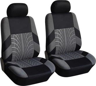 OEM Fundas Universales Para Asientos De Coche, Fundas Para Asientos 2+1, Poli&eacute;ster Repelente Al Agua, Ajuste Universal, Gris