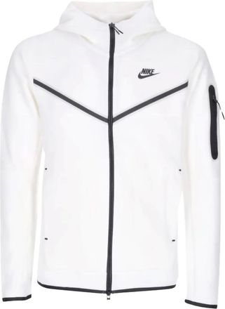 Nike Felpa Tech Windrunner con cappuccio Birch Heather/Black - Bianco