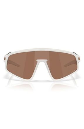 Oakley 135mm Prizm Shield Sunglasses in Matte Vapor /Prizm Tungsten at Nordstrom