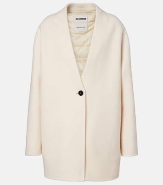 Moncler + Jil Sander virgin wool down coat