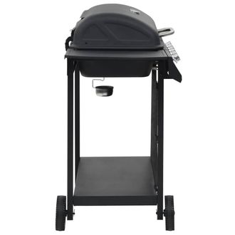 Berkfield Home Gas BBQ Grill with 6 Cooking Zones Steel Black