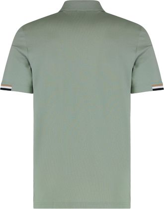 HUGO BOSS Mens Green Casual Polo Breathable Fabric Cotton Shirts T-shirts And Polos