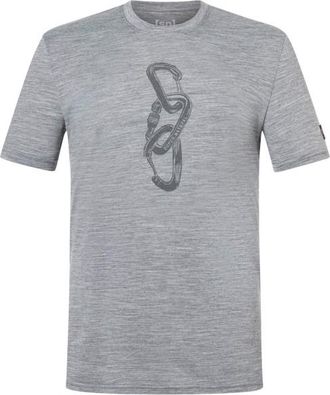 super.natural Carabineri Tee Merinoshirt f&uuml;r Herren | grau