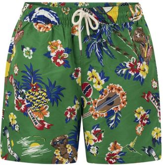 Polo Ralph Lauren Graphic-Print Polyester Swim Shorts