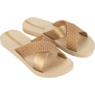 Ipanema Sense Slide Sandal in Beige Gold at Nordstrom, Size 6