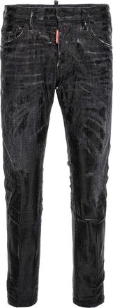Dsquared2 Black Mid Rise Jeans