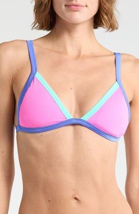 Maaji Rewind Reversible Triangle Bikini Top in Pink at Nordstrom Rack, Size Medium