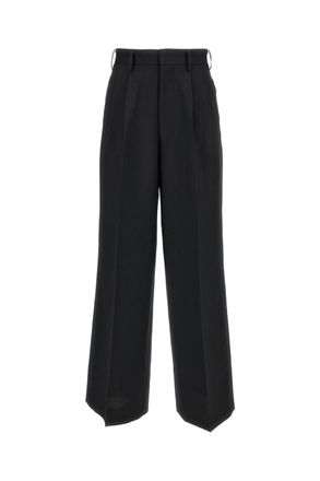 Junya Watanabe Black Tailored High-Rise Pressed Crease Formal Pants