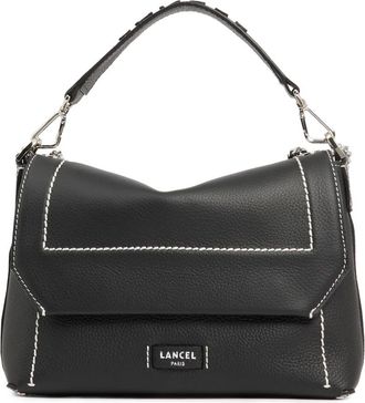 Lancel Ninon Soft Leren Schoudertas - Dames - Handtassen - Zwart - ONE Size - Leer - Tassen
