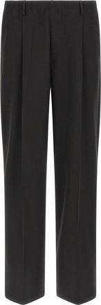 Cellar Door Black Straight Pleated Pants