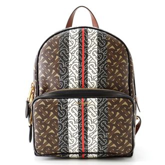 Burberry Brown Multi-Color Pvc Leather Backpack (Pre-Owned)