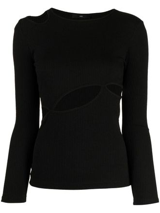 J Koo Felpa con dettaglio cut-out - Nero