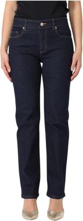 Just Cavalli Klassieke Stretch Denim Straight Leg Jeans - Dames - Slim Fit Jeans - Blauw - W24 - Denim - Jeans