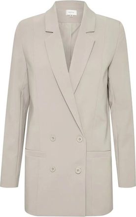 Gestuz Boxy Fit Blazer String - Dames - Blazers - Beige - M - Polyester - Jassen