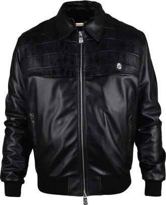 Billionaire Boys Club Leren jas Zwart