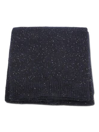 Fabiana Filippi sequins scarf - women - Polyester/Mohair/Alpaca Wool/Polyamide - One Size - Blue