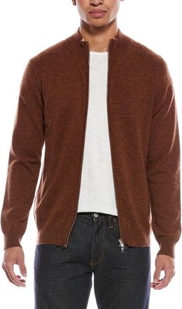 Brodie Zip Up Wool & Cashmere-Blend Funnel Neck Cardigan
