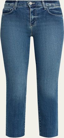 L'agence Sada Slim-Leg Raw-Hem Ankle Jeans