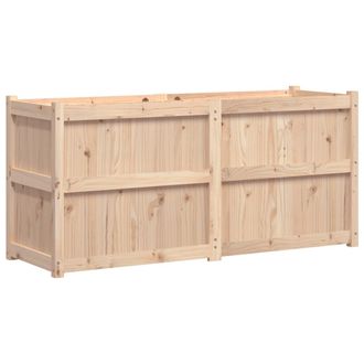 vidaXL Jardinera De Madera Maciza De Pino 150x50x70 Cm Vidaxl