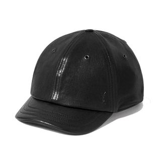 Saint Laurent Hats & Caps, female, Black, 59 CM, Cassandre Leather Cap