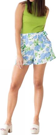 Lavender Brown Ellie Short In Blue/ivory