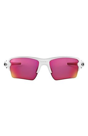 Oakley Flak 2.0 XL 59mm Polarized Sunglasses in White at Nordstrom
