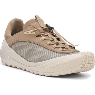 Moncler Trailgrip LP Suede & Nubuck Sneaker in Beige at Nordstrom, Size 12Us
