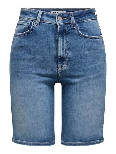ABERCROMBIE & FITCH Short moulant Dames T EU 38 bleu style simple