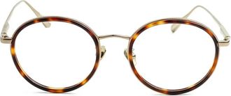 Linda Farrow Occhiali tondi - Marrone