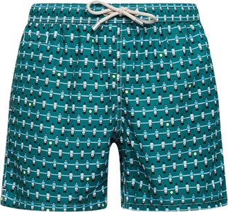 MC2 Saint Barth Green Lighting Micro Fantasy Swim Shorts