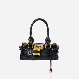 Chlo&eacute; Kleine Paddington-Tasche von Chlo&egrave; aus kastanienbraunem Leder