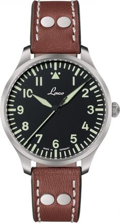 Laco Genf.2 Quartz Black Dial Mens Watch 861807.2
