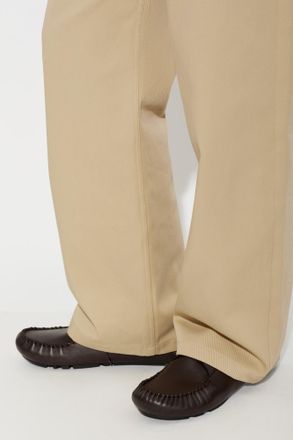 Loewe Rambla Leather Shoes, Mens, Brown
